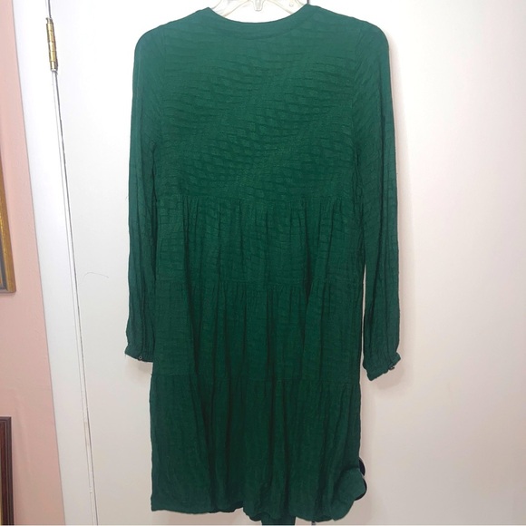 Maeve by Anthropologie Green Amber Tiered Dress Size XS - Picture 6 of 8